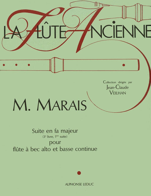 Marais Veilhan Suite In F Major Treble Recorder & Basso Continuo Bk 馬雷馬蘭 組曲 | 小雅音樂 Hsiaoya Music