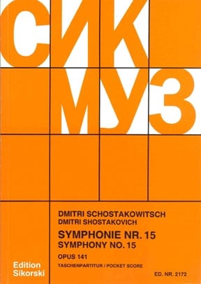 Symphony No. 15, Op. 141 Study Score 蕭斯塔科維契‧德米特里 交響曲 | 小雅音樂 Hsiaoya Music