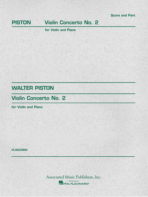 Concerto No. 2 (1960) Score and Parts 皮斯頓 協奏曲 | 小雅音樂 Hsiaoya Music