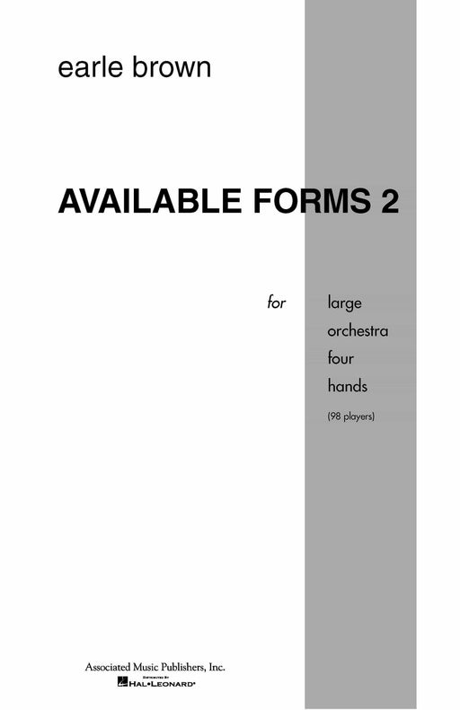 Available Forms 2 Full Score 布朗厄爾 大總譜 | 小雅音樂 Hsiaoya Music