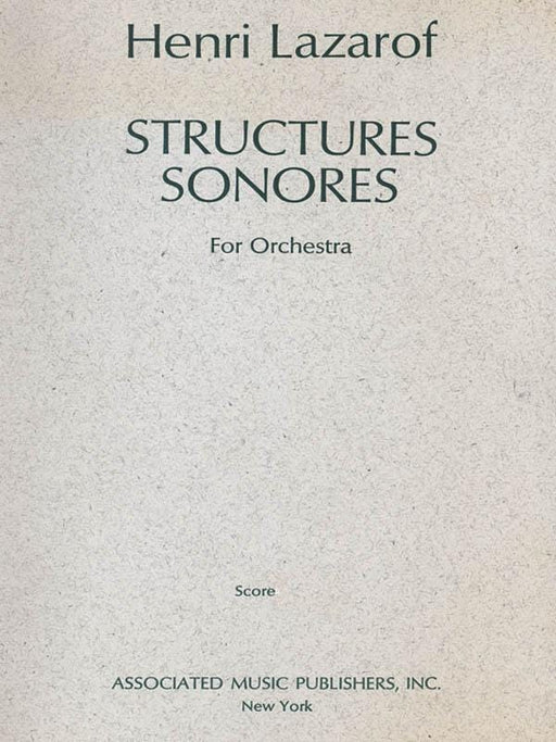 Structures Sonores (1968) Full Score 拉札羅夫 大總譜 | 小雅音樂 Hsiaoya Music