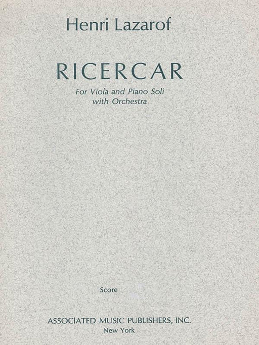 Ricercar (1968) Full Score 拉札羅夫 大總譜 | 小雅音樂 Hsiaoya Music