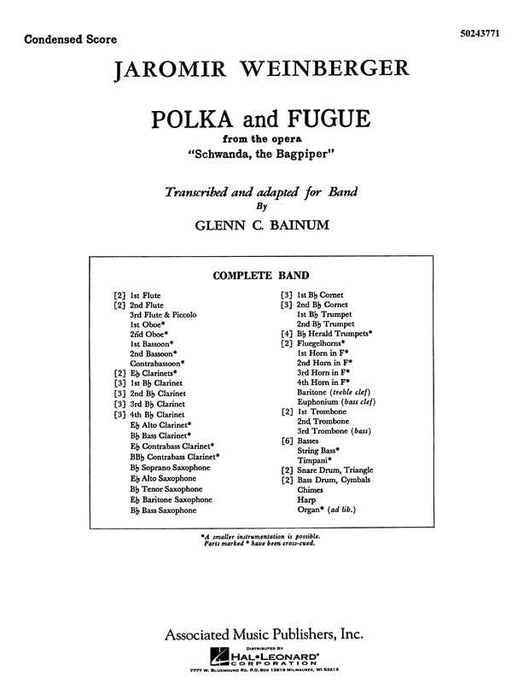 Polka & Fugue Concert Condensed Score From Schwanda The Bagpiper 瓦伊貝爾格爾 波卡舞曲 復格曲 | 小雅音樂 Hsiaoya Music