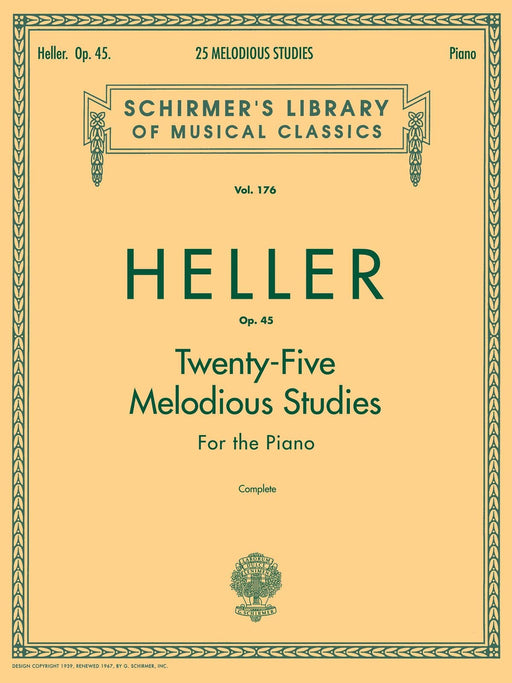 25 Melodious Studies, Op. 45 (Complete) Schirmer Library of Music Volume 175 Piano Technique 黑勒史提芬 鋼琴 | 小雅音樂 Hsiaoya Music