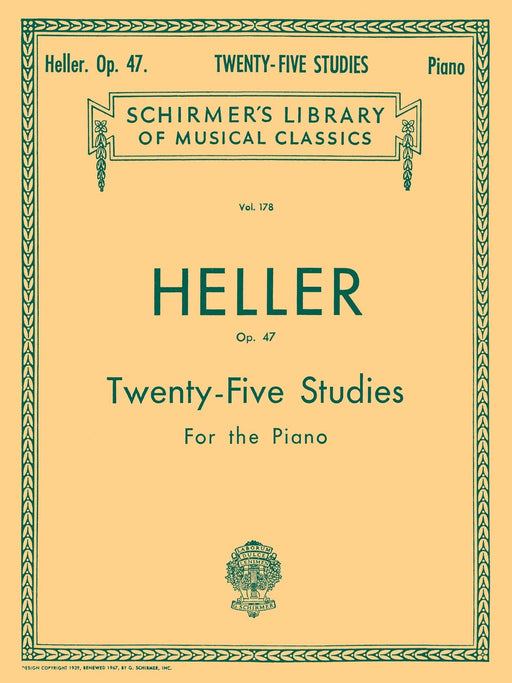 25 Studies for Rhythm and Expression, Op. 47 Schirmer Library of Classics Volume 178 Piano Technique 黑勒史提芬 節奏 鋼琴 | 小雅音樂 Hsiaoya Music