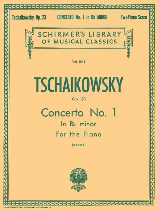 Concerto No. 1 in B-flat minor, Op. 23 Schirmer Library of Classics Volume 1045 Piano Duet 柴科夫斯基,彼得 協奏曲 四手聯彈 | 小雅音樂 Hsiaoya Music