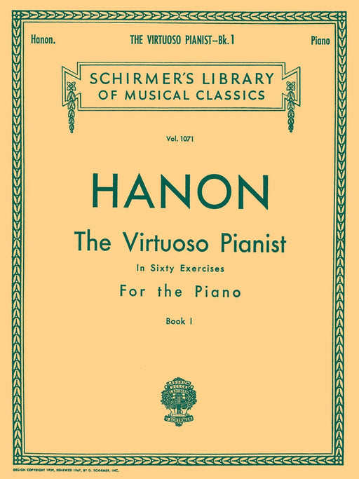 Virtuoso Pianist in 60 Exercises - Book 1 Schirmer Library of Classics Volume 1071 Piano Technique 阿農 練習曲 鋼琴 | 小雅音樂 Hsiaoya Music