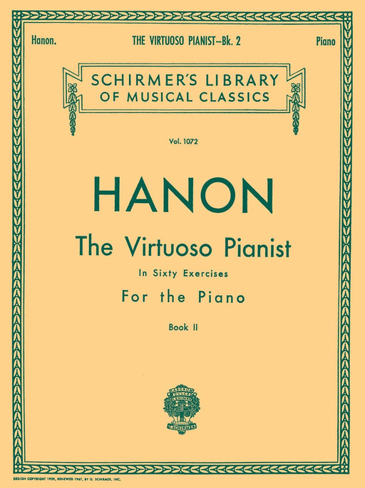 Virtuoso Pianist in 60 Exercises - Book 2 Schirmer Library of Classics Volume 1072 Piano Technique 阿農 練習曲 鋼琴 | 小雅音樂 Hsiaoya Music
