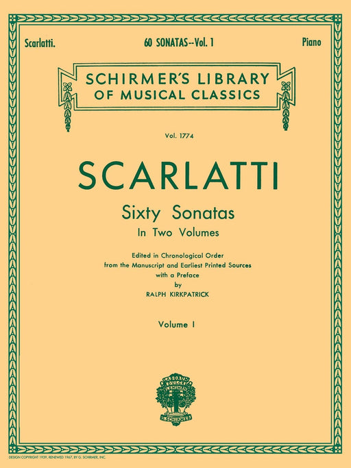 60 Sonatas - Volume 1 Schirmer Library of Classics Volume 1774 Piano Solo 斯卡拉第多梅尼科 奏鳴曲 鋼琴 獨奏 | 小雅音樂 Hsiaoya Music
