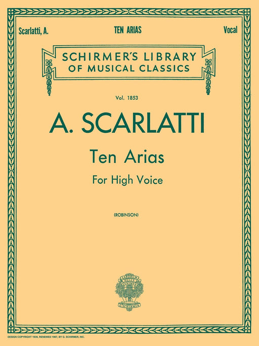10 Arias Schirmer Library of Classics Volume 1853 High Voice 詠唱調 高音 | 小雅音樂 Hsiaoya Music