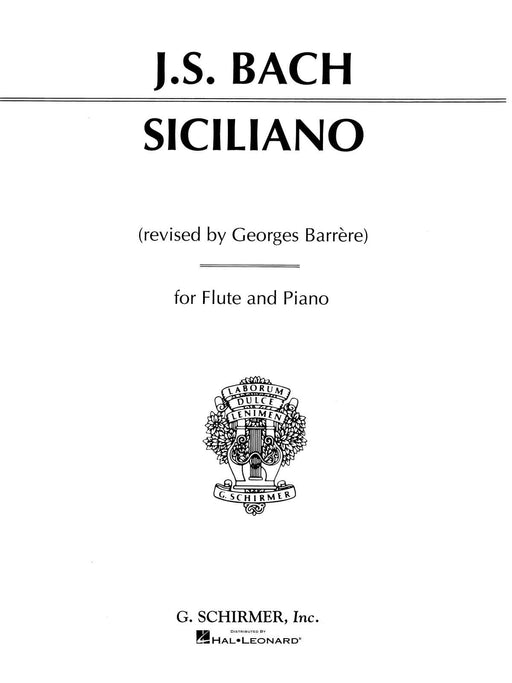 Siciliano Flute and Piano 巴赫約翰‧瑟巴斯提安 西西里舞曲長笛 鋼琴 | 小雅音樂 Hsiaoya Music