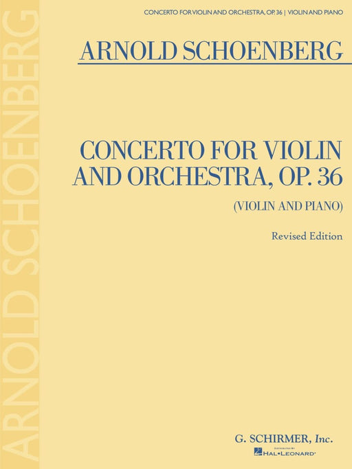 Concerto for Violin and Orchestra, Op. 36 Violin and Piano Reduction (Revised Edition) 荀貝格 協奏曲 小提琴 管弦樂團 小提琴 鋼琴 | 小雅音樂 Hsiaoya Music