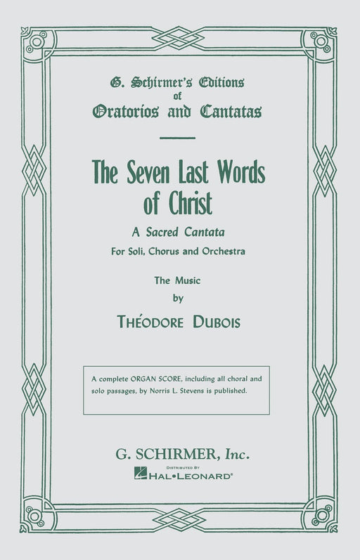 Seven Last Words of Christ SATB 迪伯瓦,弗朗索瓦 | 小雅音樂 Hsiaoya Music