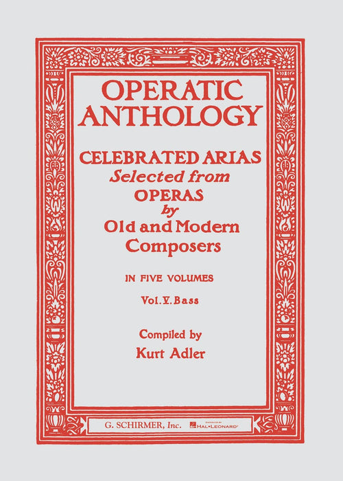 Operatic Anthology - Volume 5 Bass and Piano 歌劇 鋼琴 | 小雅音樂 Hsiaoya Music