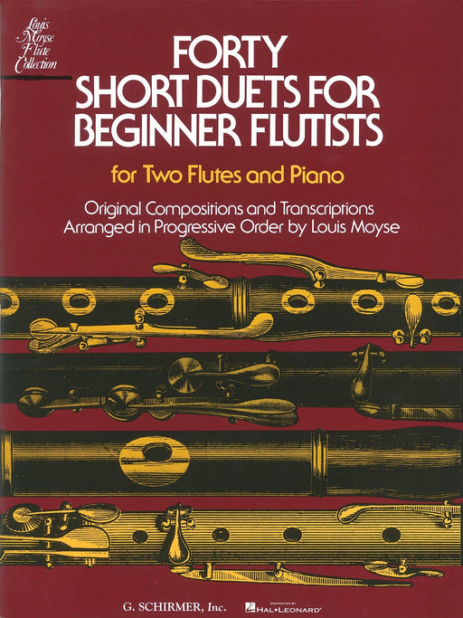 Forty Short Duets for Beginner Flutists for Two Flutes & Piano 二重奏 長笛 鋼琴 | 小雅音樂 Hsiaoya Music