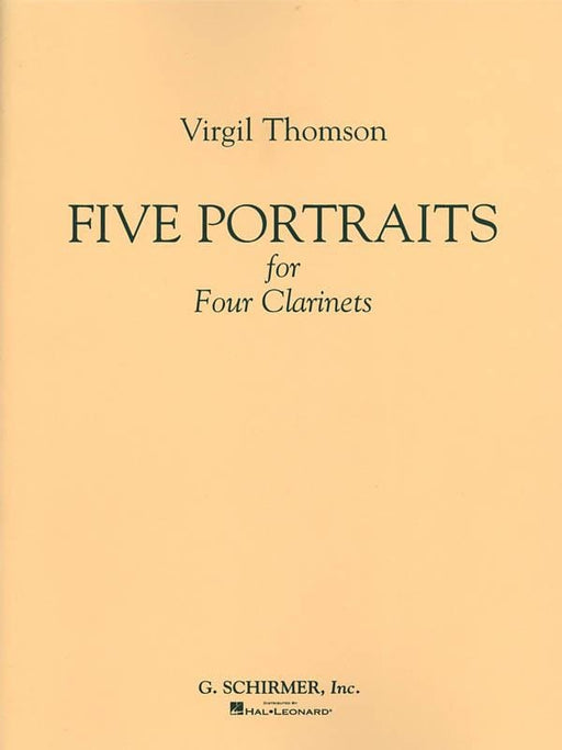 5 Portraits for 4 Clarinets Full Score 湯姆森,維吉爾 豎笛 大總譜 | 小雅音樂 Hsiaoya Music