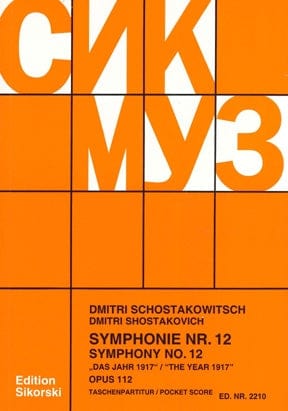Symphony No. 12, Op. 112 Study Score 蕭斯塔科維契‧德米特里 交響曲 | 小雅音樂 Hsiaoya Music