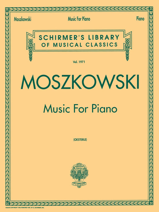 Music for Piano Schirmer Library of Classics Volume 1971 Piano Solo 莫什科夫斯基 鋼琴 獨奏 | 小雅音樂 Hsiaoya Music