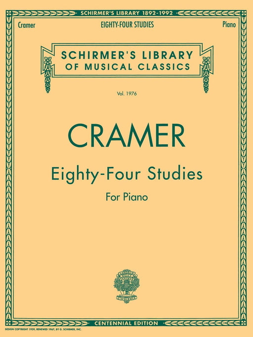 84 Studies for Piano (Bks. I-IV - Complete) Schirmer Library of Classics Volume 1976 Piano Solo 克拉莫 鋼琴 獨奏 | 小雅音樂 Hsiaoya Music
