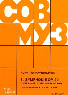 Symphony No. 3, Op. 20 Study Score 蕭斯塔科維契‧德米特里 交響曲 | 小雅音樂 Hsiaoya Music