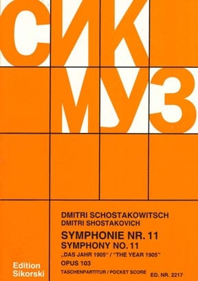Symphony No. 11, Op. 103 Study Score 蕭斯塔科維契‧德米特里 交響曲 | 小雅音樂 Hsiaoya Music