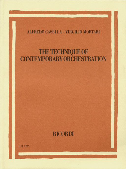Alfredo Casella/Virgilio Mortari - The Technique of Contemporary Orchestration Second Revised Edition 管弦樂法 | 小雅音樂 Hsiaoya Music