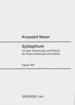 Epitaphium, Op. 100 (2004) Score and Parts 墓誌銘 大提琴(含鋼琴伴奏) | 小雅音樂 Hsiaoya Music
