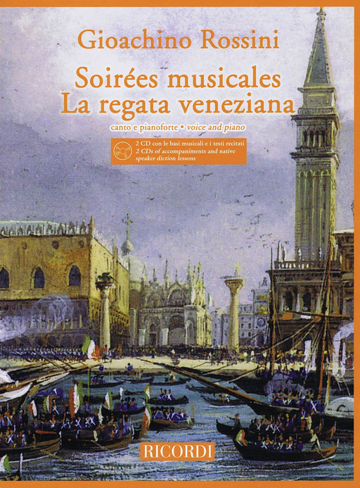 Soirées Musicales and La Regata Veneziana Medium/High Voice and Piano with 2 CDs of piano accompaniments and diction lessons 鋼琴伴奏 高音 | 小雅音樂 Hsiaoya Music