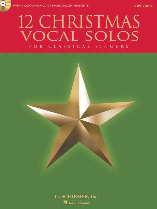 12 Christmas Vocal Solos for Classical Singers - Low Voice, Book/CD - with a CD of Piano Accompaniments 獨奏 古典 低音 鋼琴 伴奏 | 小雅音樂 Hsiaoya Music