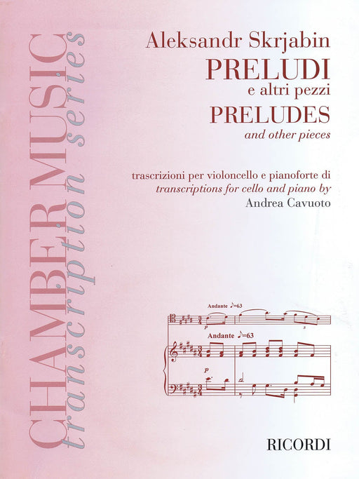 Preludes and Other Pieces Cello and Piano 斯克里亞賓 大提琴 鋼琴 前奏曲 小品 大提琴(含鋼琴伴奏) | 小雅音樂 Hsiaoya Music
