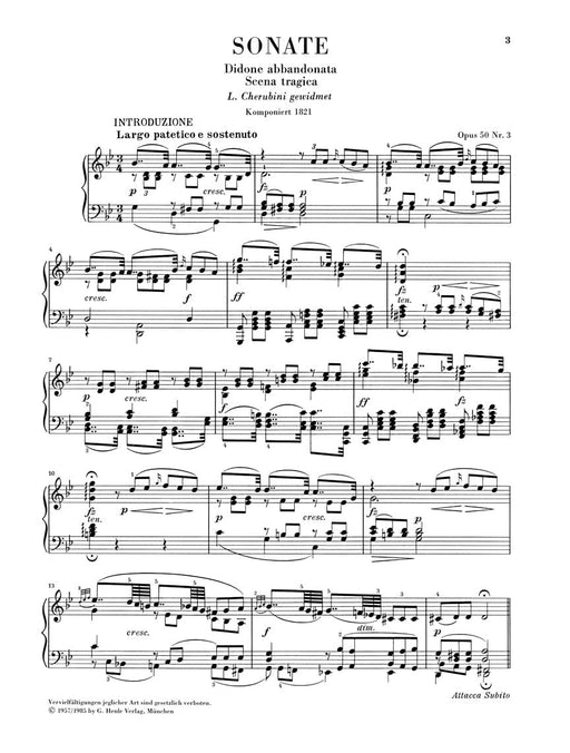 Piano Sonata Didone Abbandonata, Scena Tragica in G minor Op. 50, No. 3 克雷門悌穆奇歐 悲劇：被遺棄的狄多 奏鳴曲 鋼琴 亨乐版 | 小雅音樂 Hsiaoya Music