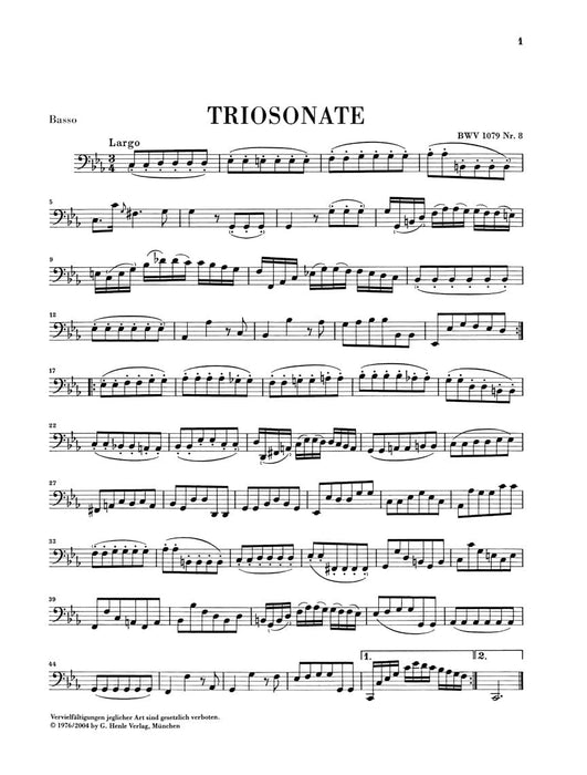 Trio Sonata and Canon Perpetuus from the Musical Offering BWV 1079 巴赫‧約翰瑟巴斯提安 三重奏鳴曲 卡農 音樂的奉獻 鋼琴三重奏 亨乐版 | 小雅音樂 Hsiaoya Music