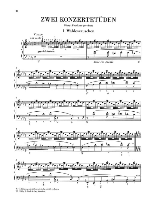 2 Concert Studies Piano Solo 李斯特 音樂會 鋼琴 亨乐版 | 小雅音樂 Hsiaoya Music