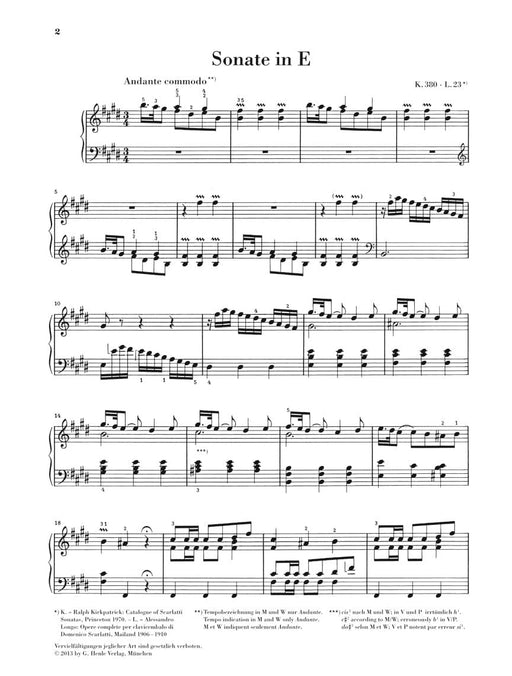 Piano Sonata in E Major, K. 380, L. 23 斯卡拉第‧多梅尼科 奏鳴曲 鋼琴 亨乐版 | 小雅音樂 Hsiaoya Music