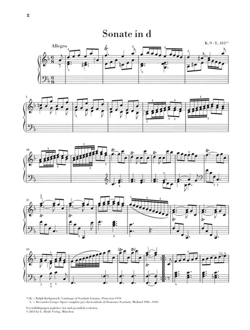 Piano Sonata in D minor, K. 9, L. 413 斯卡拉第‧多梅尼科 奏鳴曲 鋼琴 亨乐版 | 小雅音樂 Hsiaoya Music