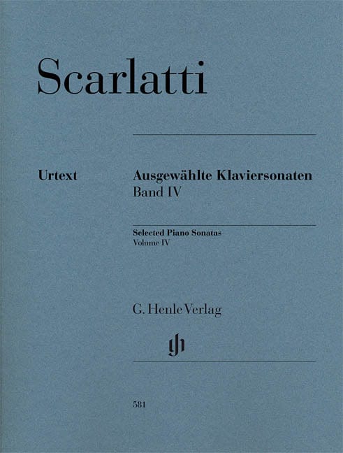 Selected Piano Sonatas, Volume IV 斯卡拉第‧多梅尼科 鋼琴 奏鳴曲 亨乐版 | 小雅音樂 Hsiaoya Music