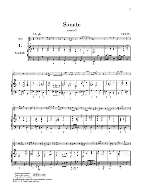 Flute Sonatas - Volume 2 Hallenser Sonatas, three Sonatas attributed to Handel 韓德爾 長笛奏鳴曲 長笛(含鋼琴伴奏) 亨乐版 | 小雅音樂 Hsiaoya Music