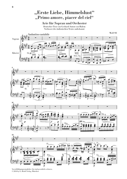 Soprano Arias · Duet WoO 93 · Trio, Op. 116 Soprano, Tenor, Bass, and Piano Reduction 貝多芬 二重奏 三重奏 鋼琴 詠唱調 詠嘆調 重唱 亨乐版 | 小雅音樂 Hsiaoya Music