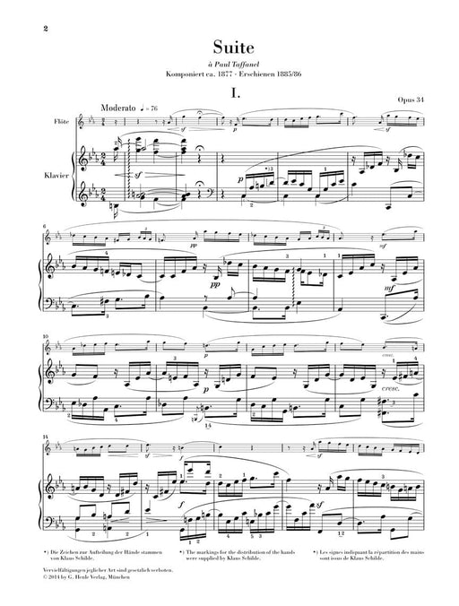 Suite, Op. 34 Flute and Piano 維多 組曲 亨乐版 | 小雅音樂 Hsiaoya Music