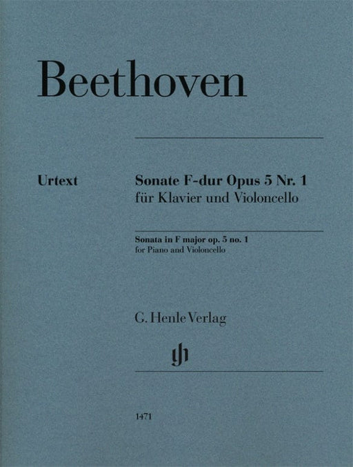 Cello Sonata in F Major, Op. 5, No. 1 Cello and Piano 貝多芬 奏鳴曲 大提琴(含鋼琴伴奏) 亨乐版 | 小雅音樂 Hsiaoya Music