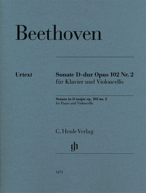 Cello Sonata in D Major Op. 102, No. 2 Cello and Piano 貝多芬 奏鳴曲 大提琴(含鋼琴伴奏) 亨乐版 | 小雅音樂 Hsiaoya Music