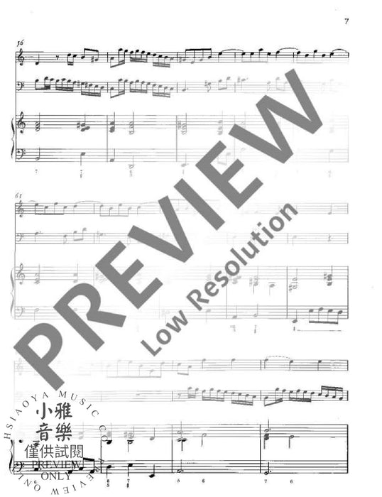 Triosonata a minor op. 37/5 玻瓦莫提耶 鋼琴三重奏 小調 朔特版 | 小雅音樂 Hsiaoya Music