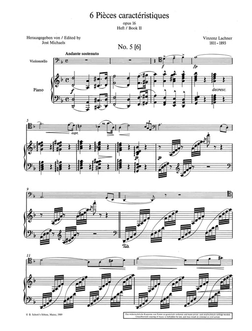 6 Characteristic pieces op. 16 Band 2 No. 5-6 小品 大提琴加鋼琴 朔特版 | 小雅音樂 Hsiaoya Music