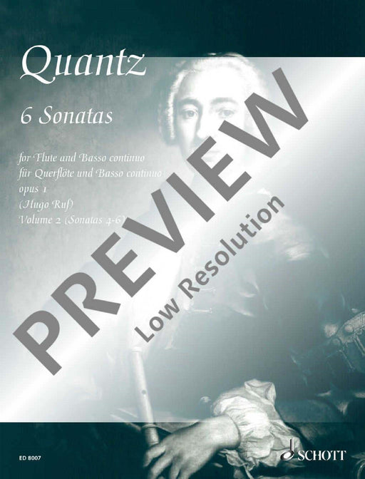Six Sonatas op. 1 Vol. 2 No. 4-6 況茲 奏鳴曲 長笛加鋼琴 朔特版 | 小雅音樂 Hsiaoya Music