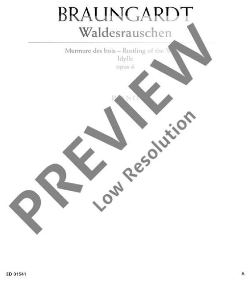 Waldesrauschen op. 6 G-flat major 大調 鋼琴獨奏 朔特版 | 小雅音樂 Hsiaoya Music