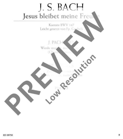 Jesus bleibet meine Freude / Werde munter, mein Gemüte BWV 147 鋼琴獨奏 朔特版 | 小雅音樂 Hsiaoya Music