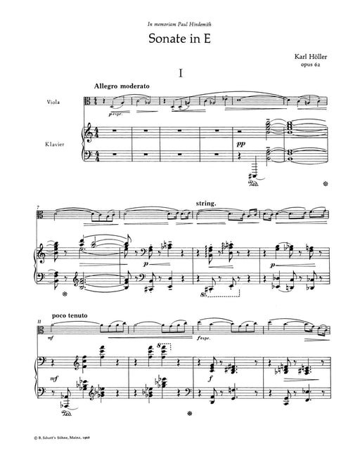 Sonata in E op. 62 奏鳴曲 中提琴加鋼琴 朔特版 | 小雅音樂 Hsiaoya Music