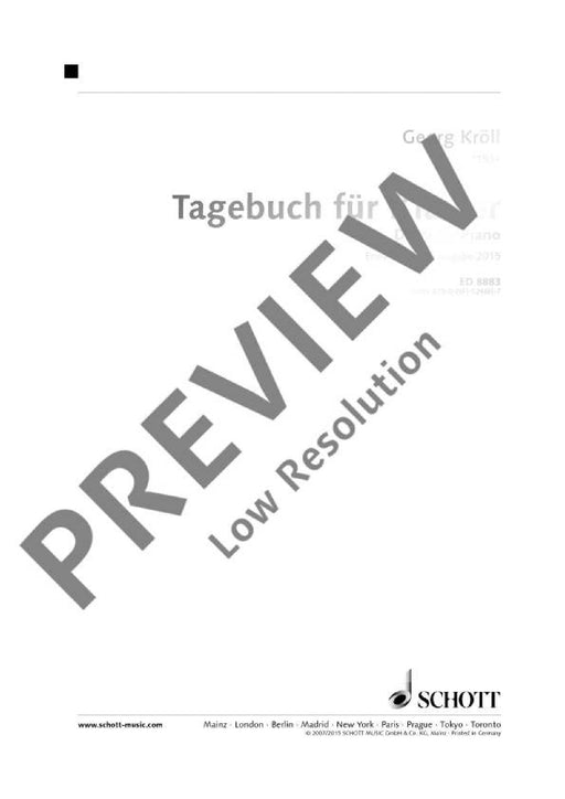 Tagebuch 145 Stücke. Erweiterte Neuausgabe 2015 鋼琴獨奏 朔特版 | 小雅音樂 Hsiaoya Music