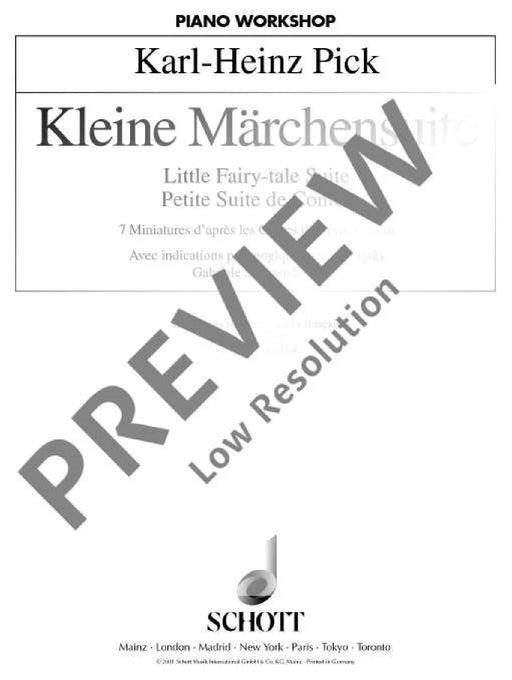 Little Fairy-tale Suite separater Kommentar in französischer Sprache 組曲 鋼琴獨奏 朔特版 | 小雅音樂 Hsiaoya Music