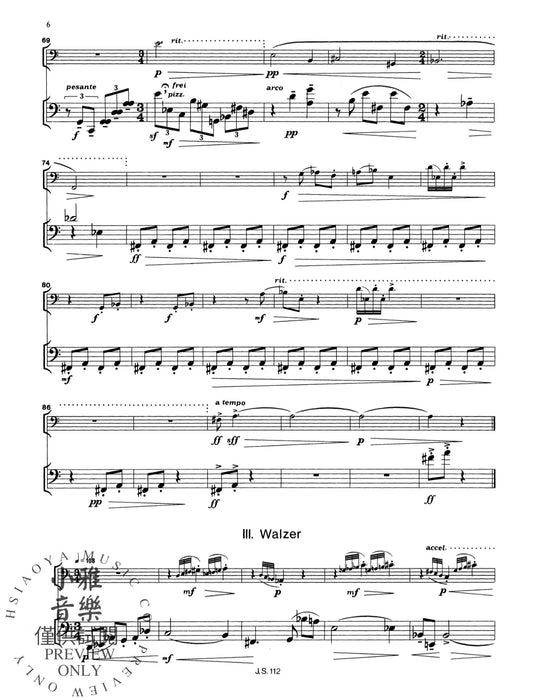 Divertimento op. 62c 胡麥爾˙貝托爾德 混和二重奏 嬉遊曲 朔特版 | 小雅音樂 Hsiaoya Music